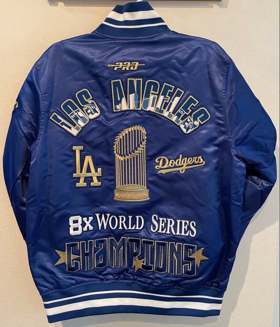 【正規品メンズＬ】ドジャース2024 ＷＳチャンピオン　フルスナップ　スタジャン