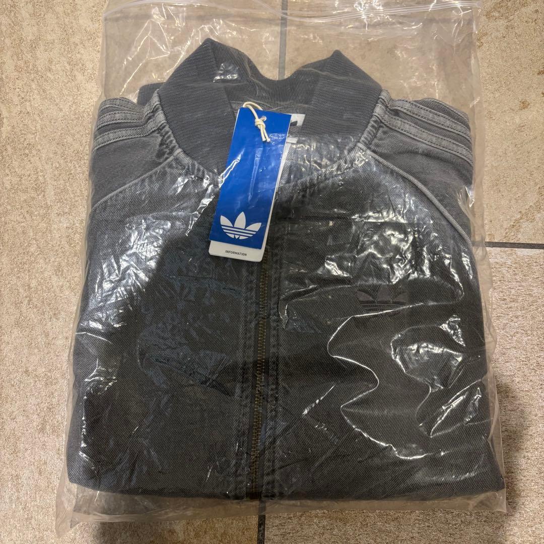 新品2XL⭐️adidasアディカラー ルーズデニムブラック ウォッシュジャケット