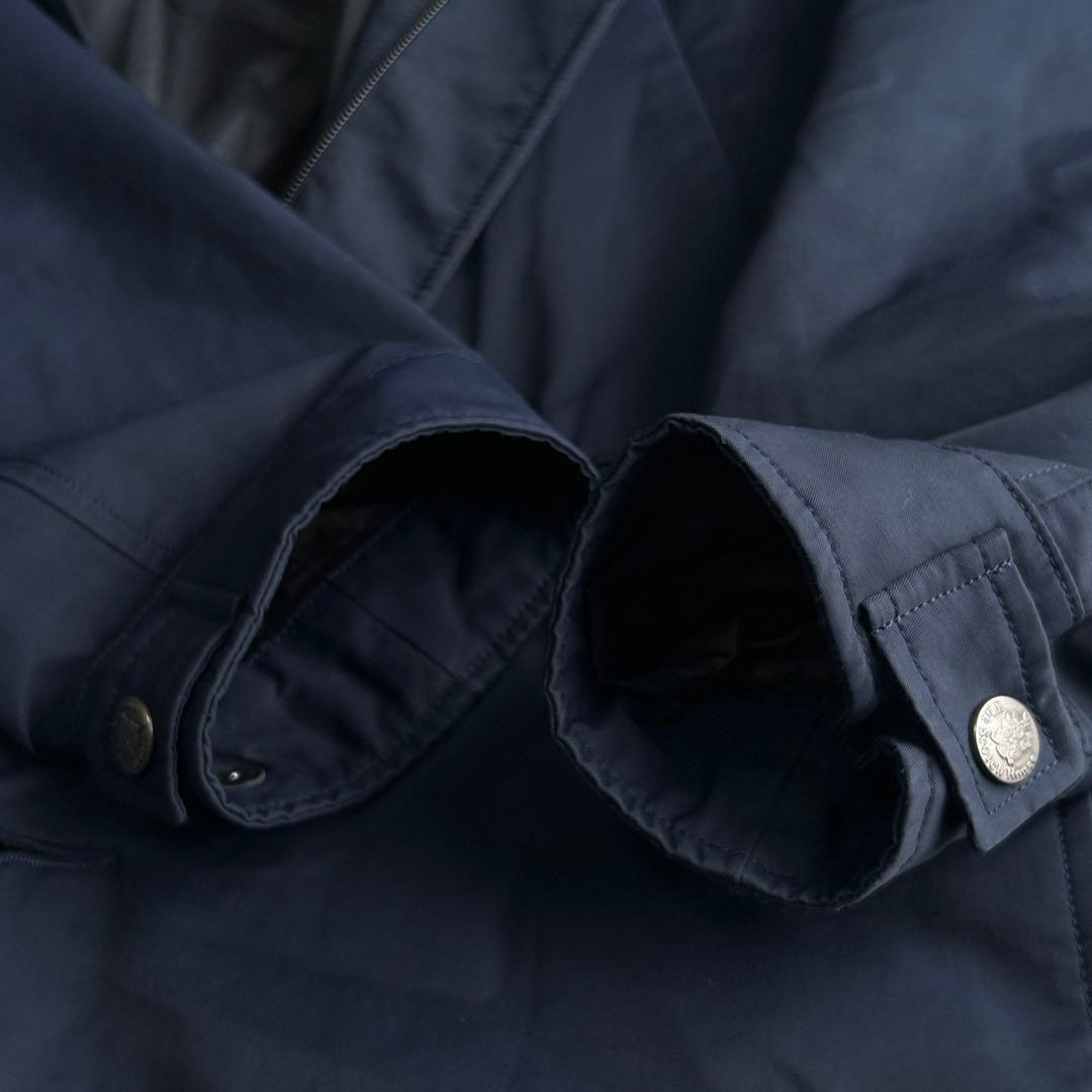 美品 スコッチハウス 長袖ダウンライナー ゴアテックス ステンカラーコートM 紺