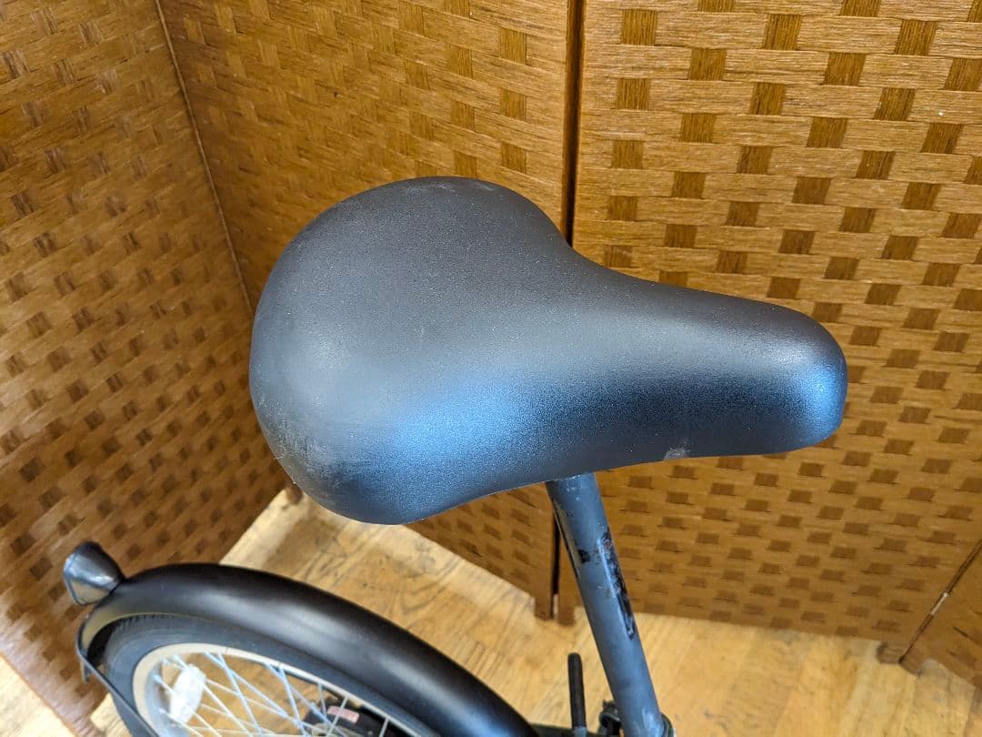 U002 折りたたみ自転車　20インチ　カゴ付き　グリーン