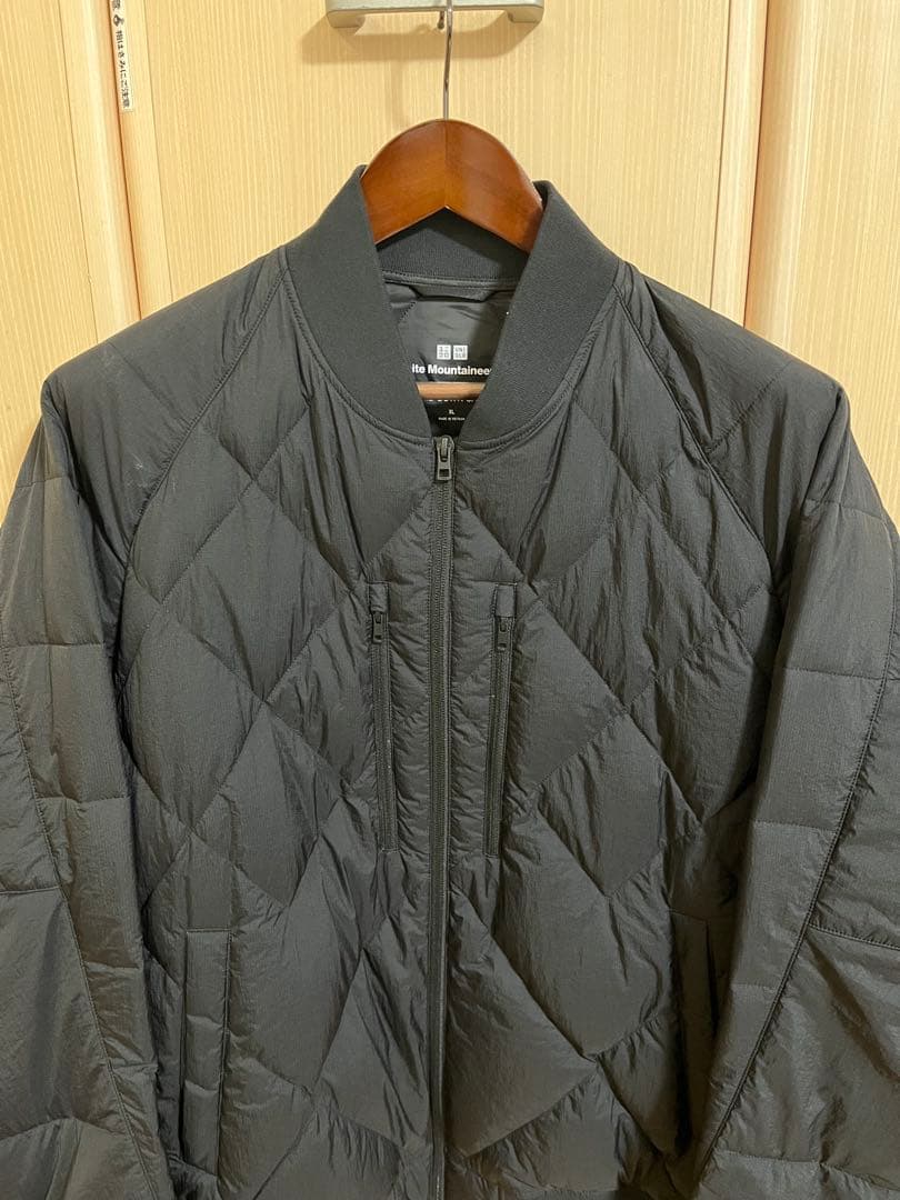 ユニクロ×ホワイトマウンテニアリング ハイブリッドダウンジャケット 黒X L