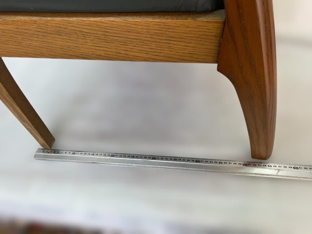 maruni 天然木　牛革 ダイニングチェア 木製 グリーン　12c92