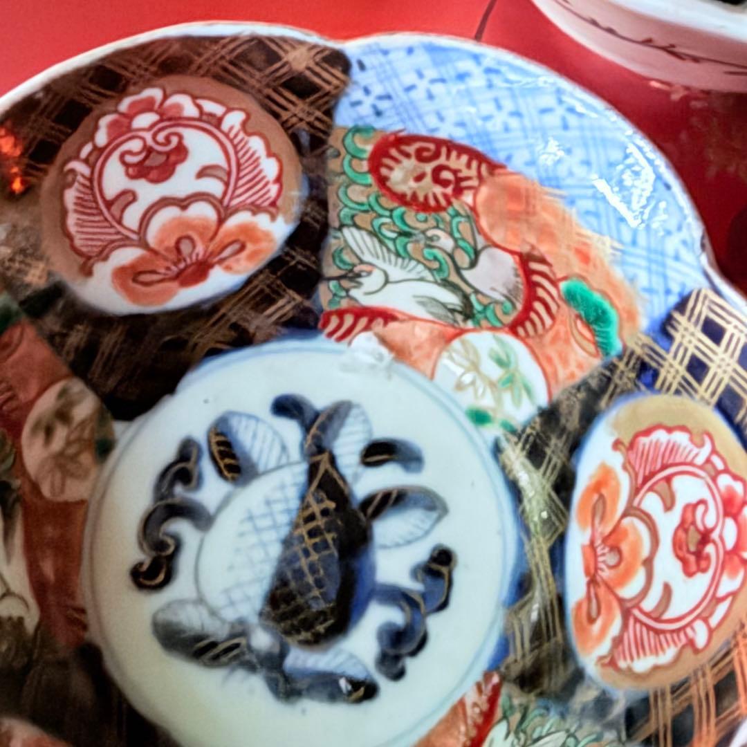 超限定価格‼️伊万里錦手向付おひたしにはこれ‼️桃手