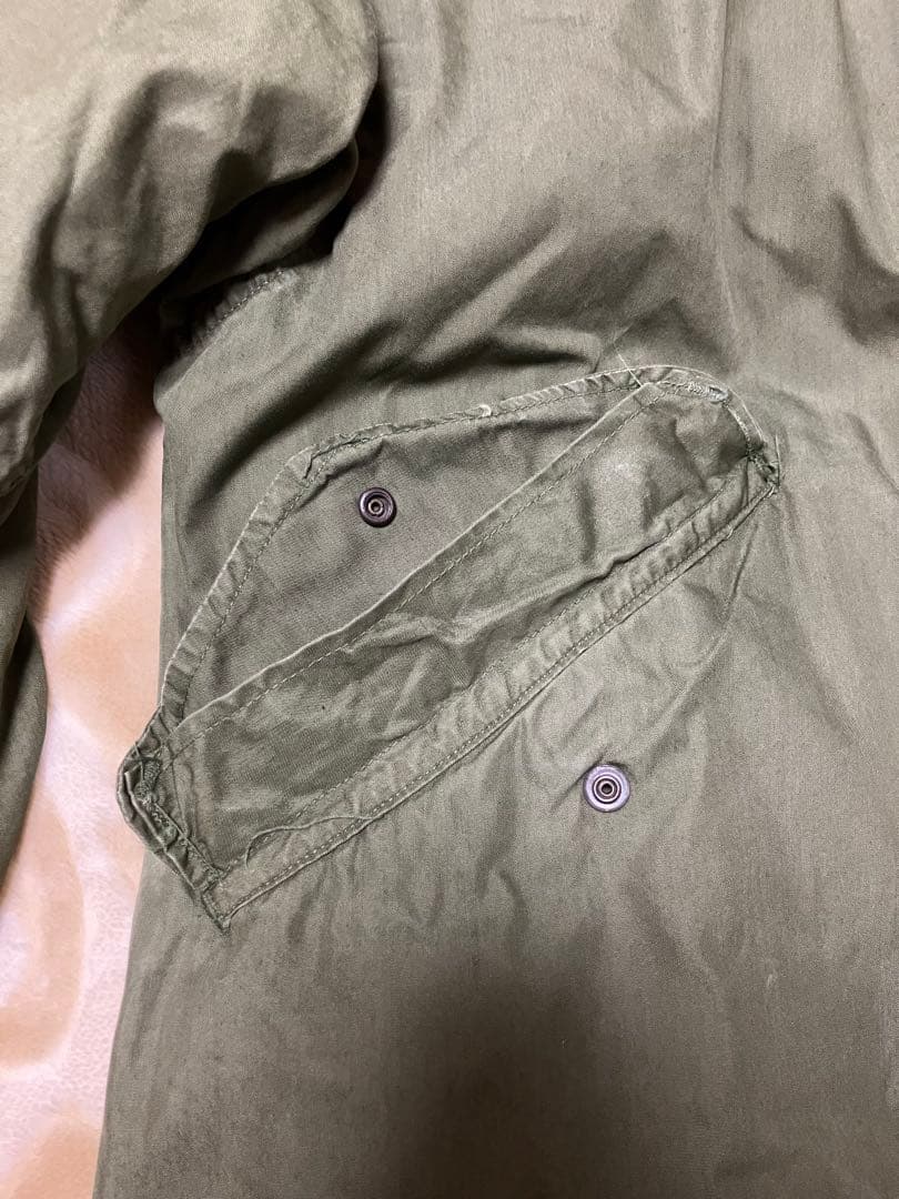 米軍実物　1968年度会計品　M-65 フィッシュテールパーカー　アルミジッパー