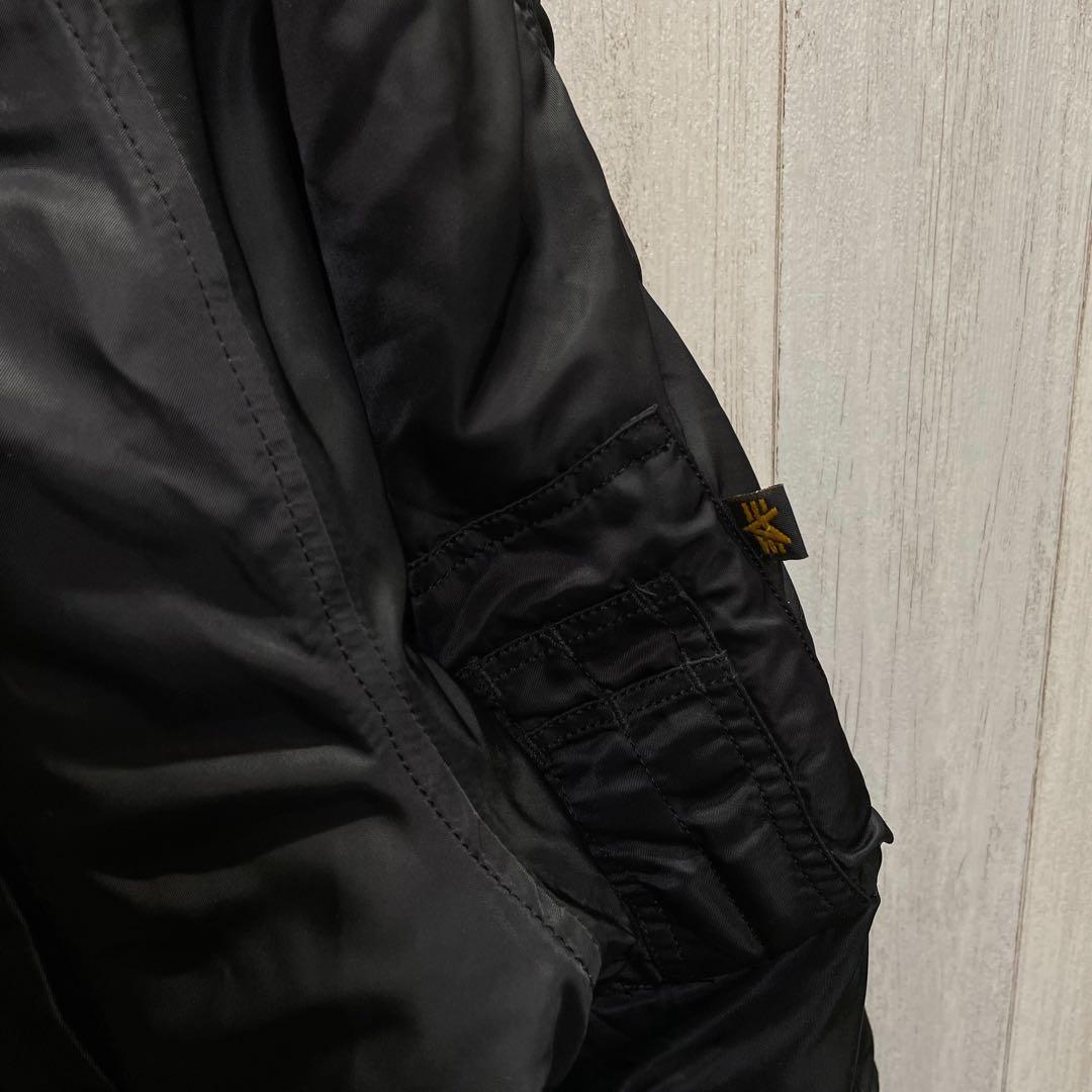 ALPHA INDUSTRIES N-3B モッズコート L ブラック