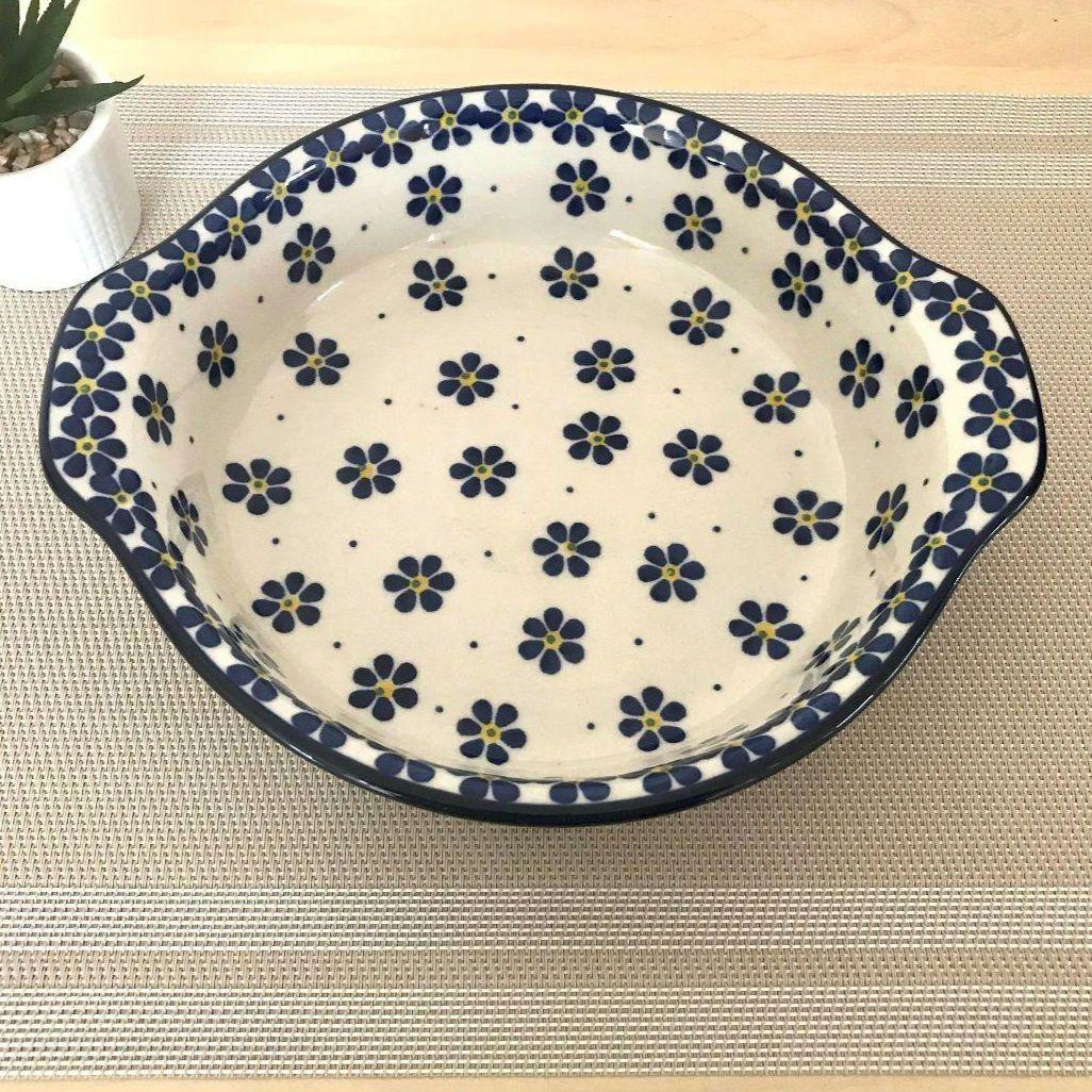 新品 ポーランド食器 青い小花の取っ手付きボウル 36 単品 ツェラミカ