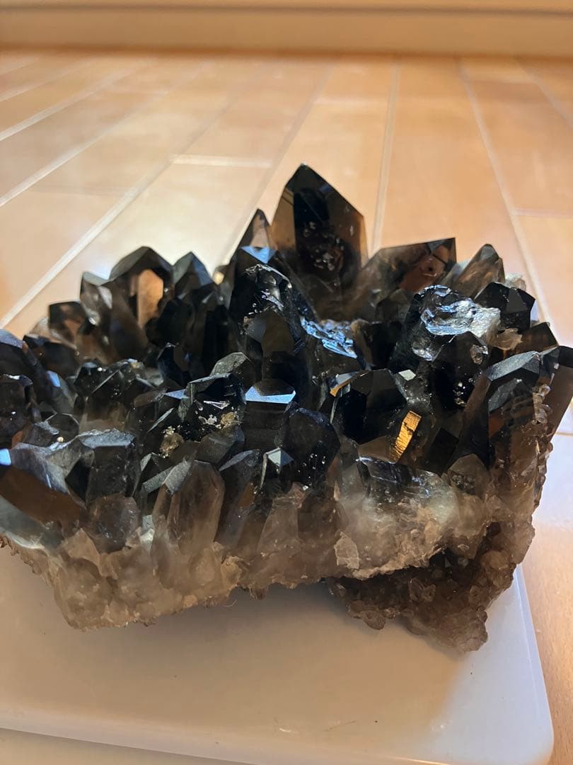 アーカンソー産スモーキークォーツ　両面クラスター