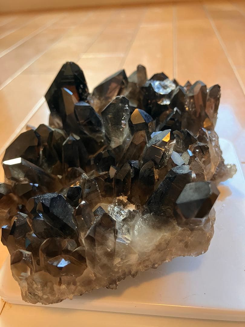 アーカンソー産スモーキークォーツ　両面クラスター