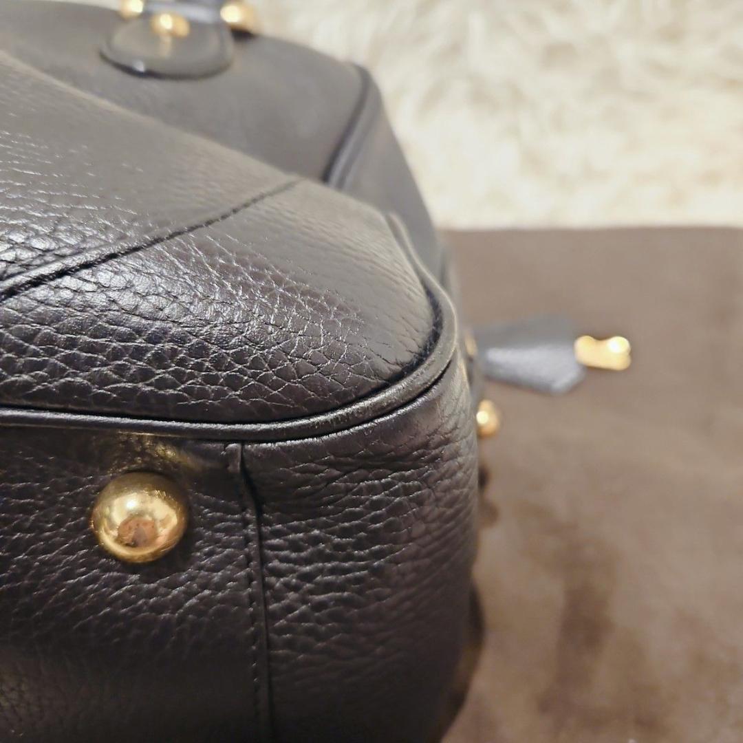 美品 J&M DAVIDSON ミニミア ハンドバッグ ミニボストン 鍵付き