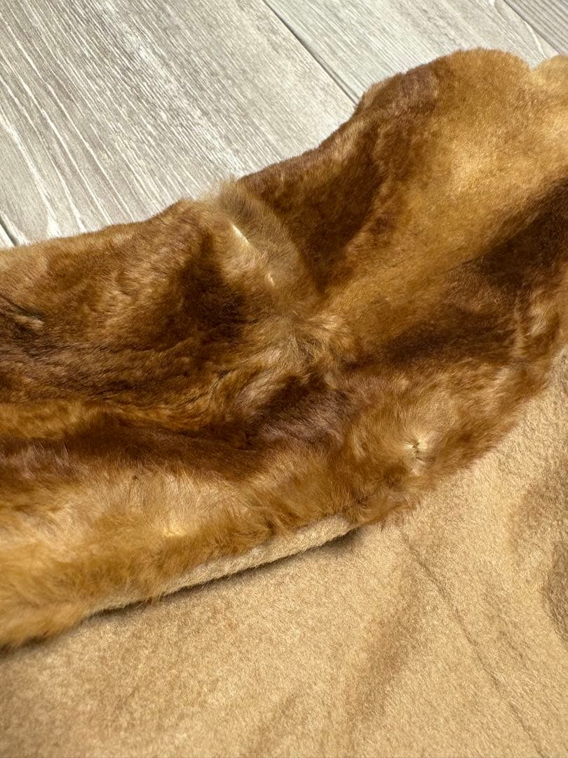 R*I様 HA-1455 Max Mara ミンクファー付 ロング丈コート キャ