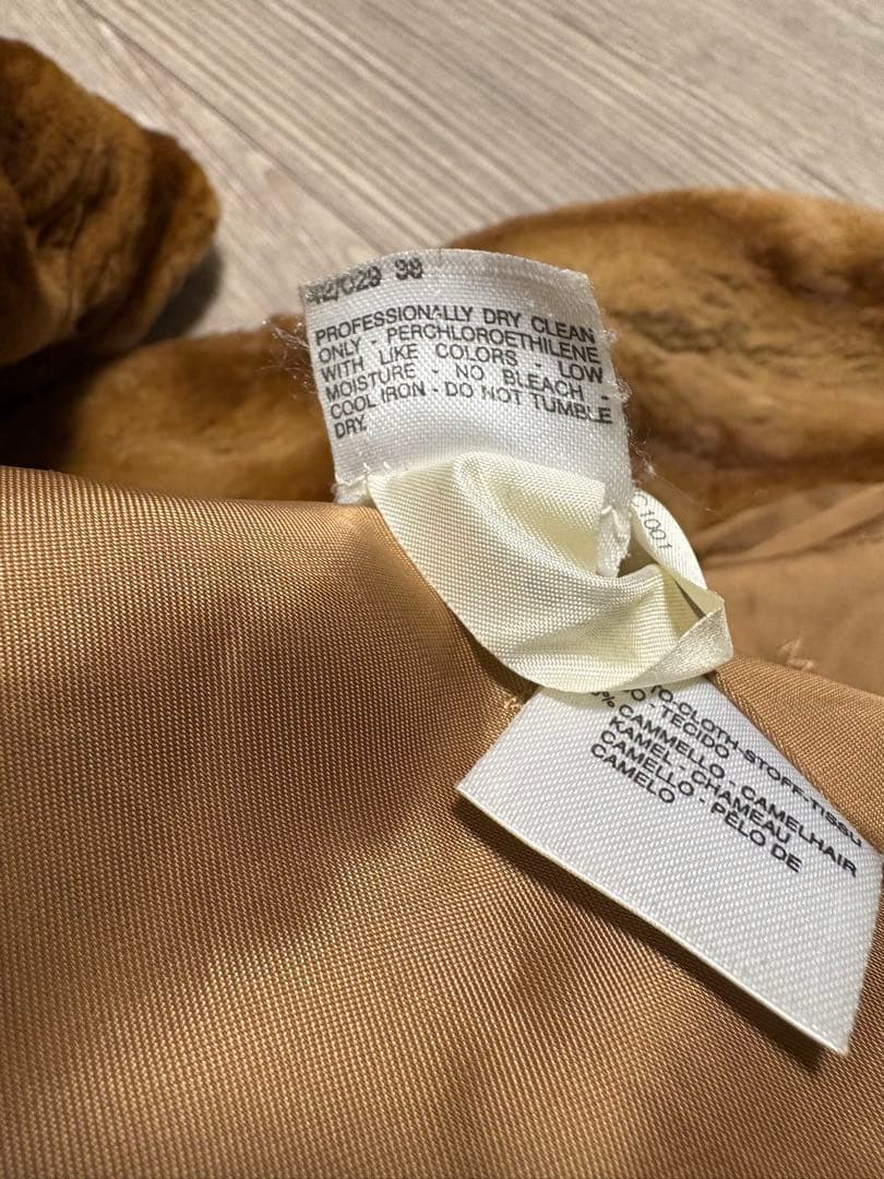 R*I様 HA-1455 Max Mara ミンクファー付 ロング丈コート キャ