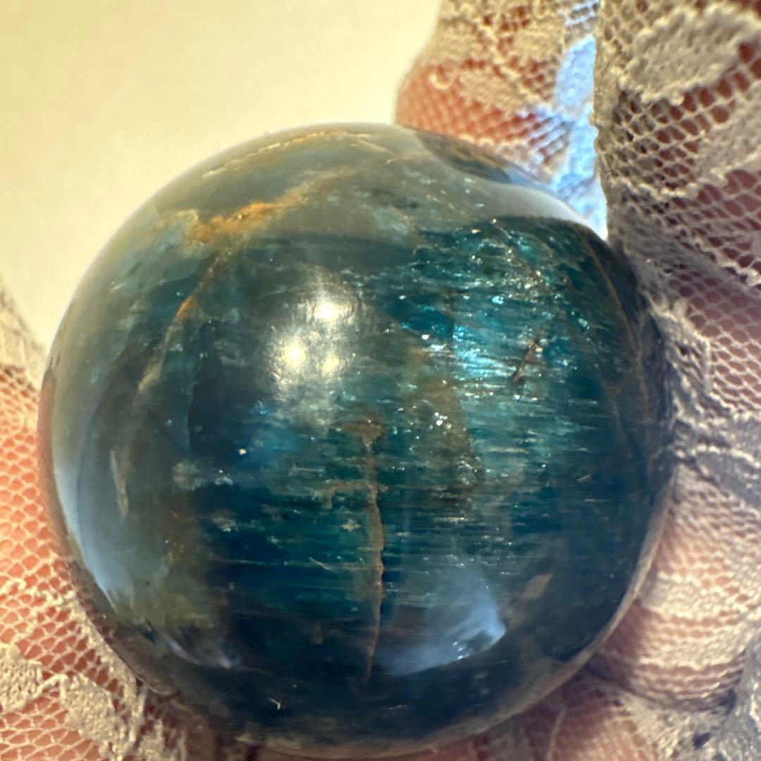 高品質 ブルーアパタイトスフィアNo.2442