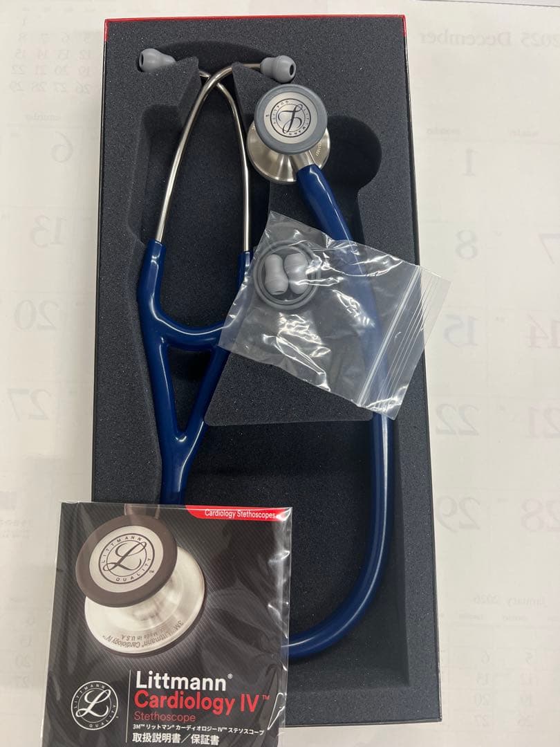 未使用 リットマン 聴診器 カーディオロジーIV 6154(ネイビーブルー