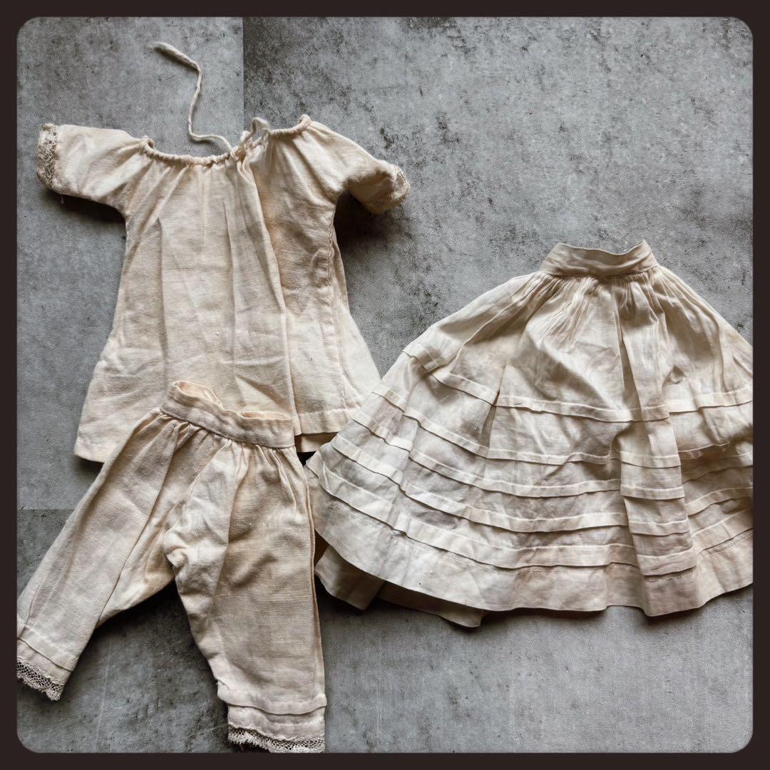 アンティーク　フラットトップ チャイナヘッドドール　1860年代　ドイツ製