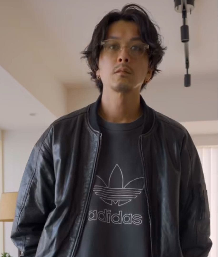 80sアメリカ製 アディダス トレフォイルロゴスウェット ネイビー バレンシアガ