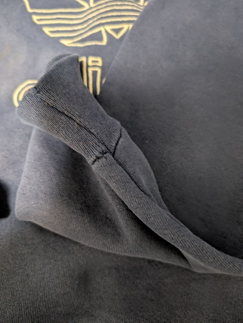 80sアメリカ製 アディダス トレフォイルロゴスウェット ネイビー バレンシアガ