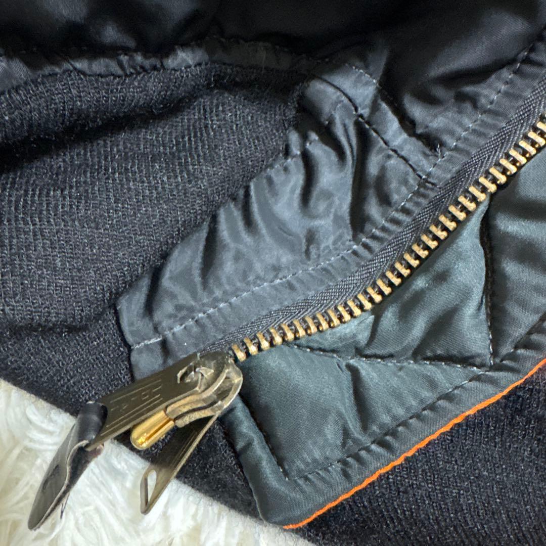 USA製 ALPHA MA-1 希少ブラック　 IDEAL フライトジャケット