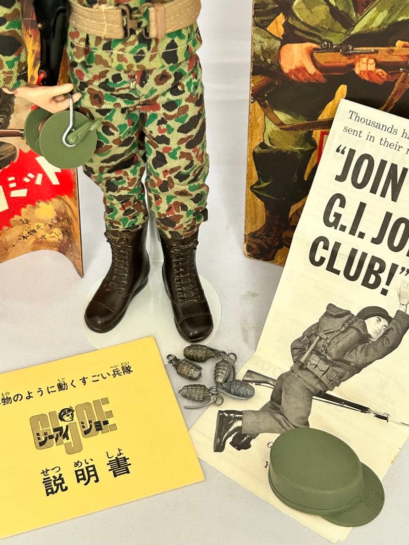ビンテージGIジョー 1964 アクションマリーン通信兵セット②元箱付