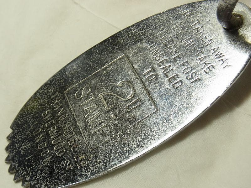 イギリス ロンドン ヴィンテージ 2D STAMPホテル ルームキー タグ付き