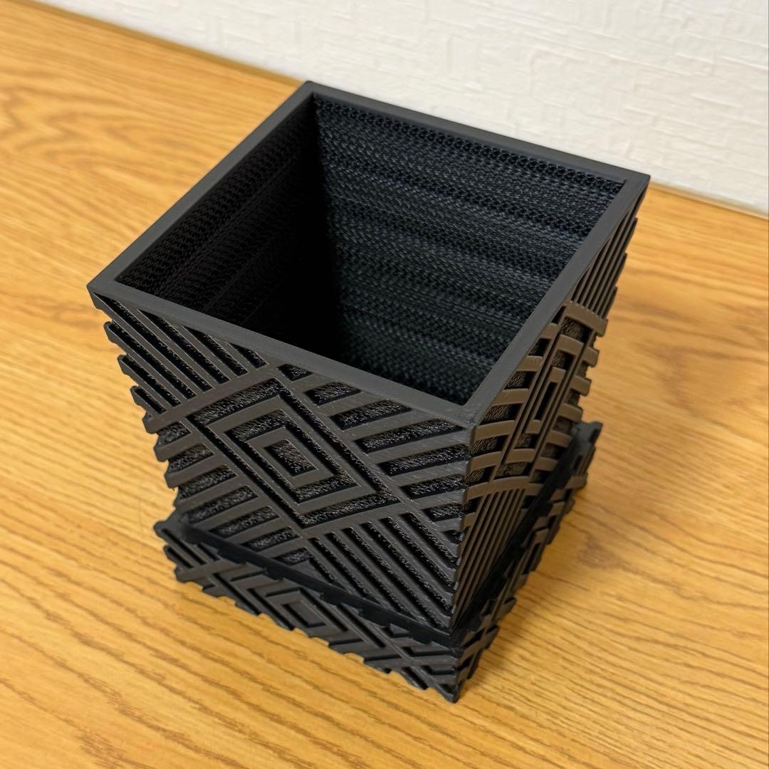 3Dプリンター鉢 メッシュ 3号 4号 セット 植木鉢 観葉植物