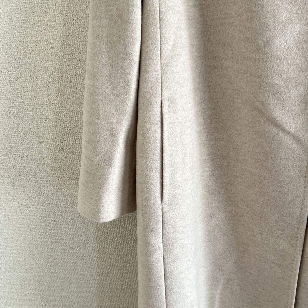 【限定価格】23区 ウールアンゴラビーバー フーデッドコート 大きいサイズ　44