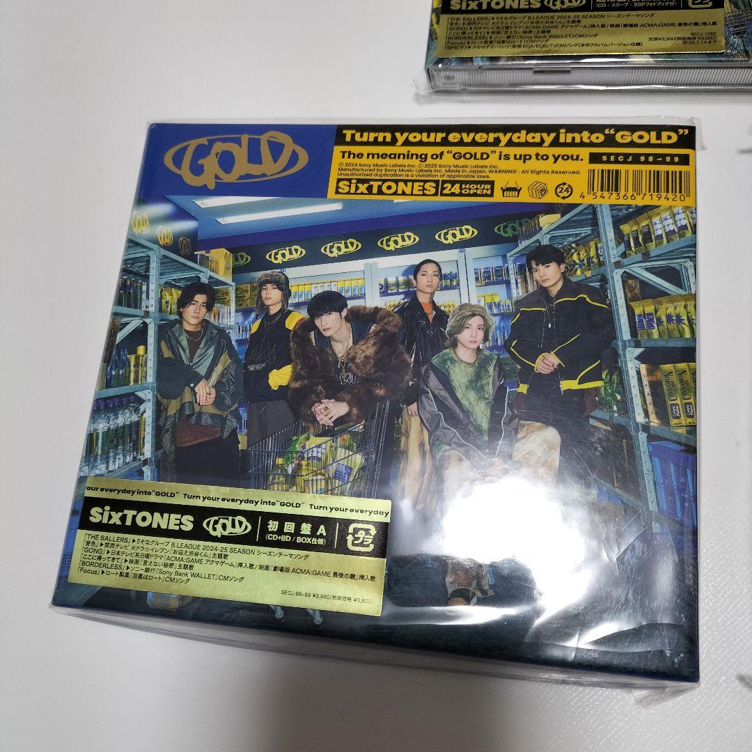 SixTONES/GOLD 3形態セット Blu-ray版 中古 - メルカリ