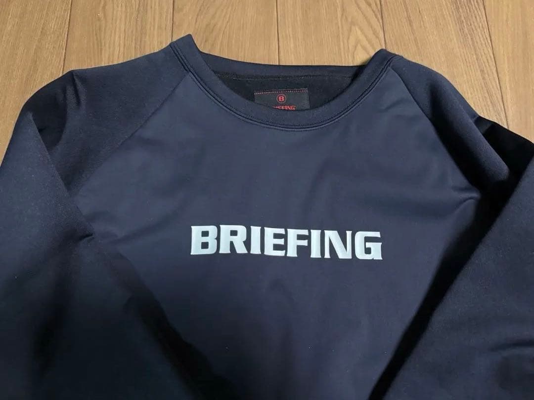 ブリーフィングBRIEFING POLARTEC クルーネック　ネイビー