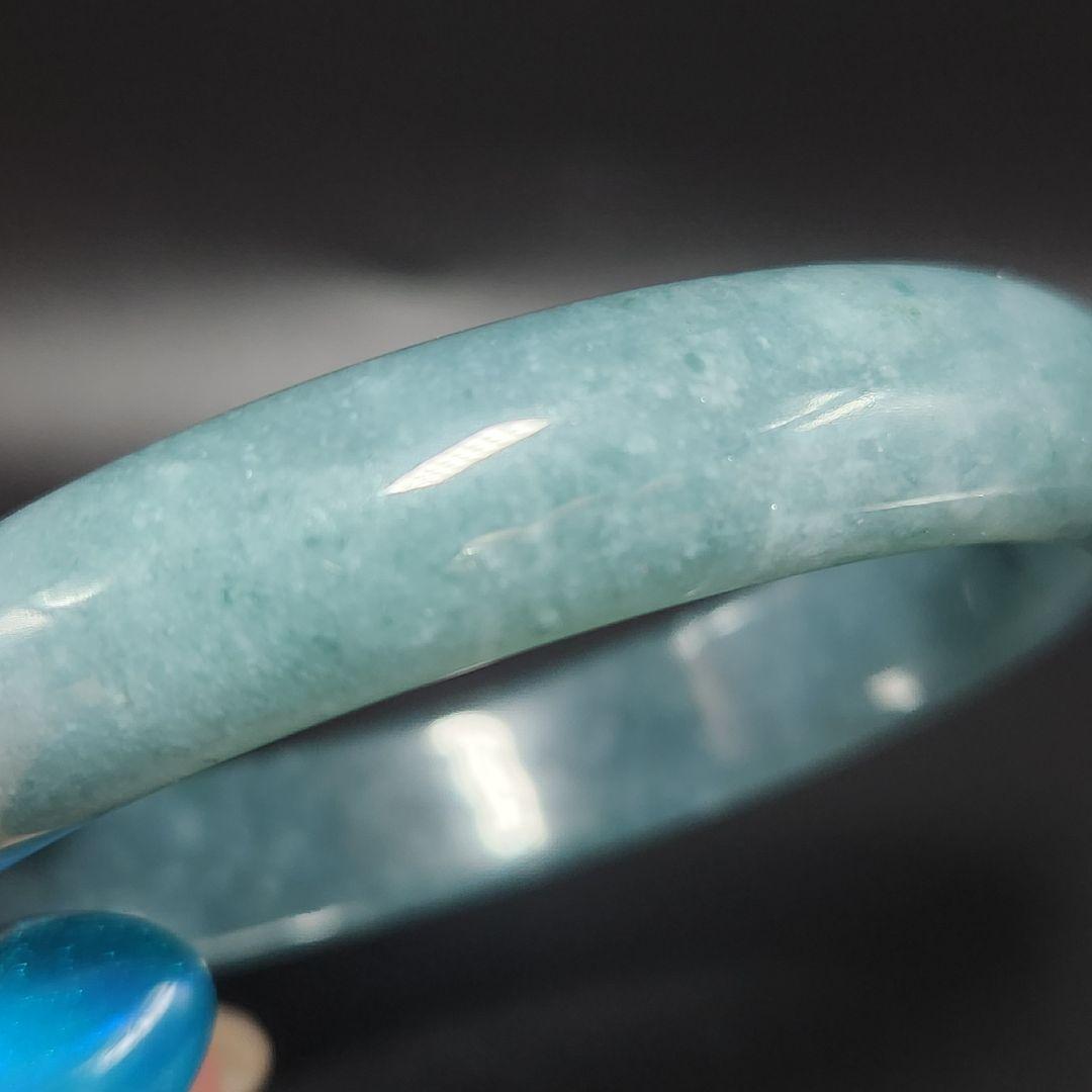 希少！【新品】天然グアテマラ産 青翡翠 バングル ★ お守り