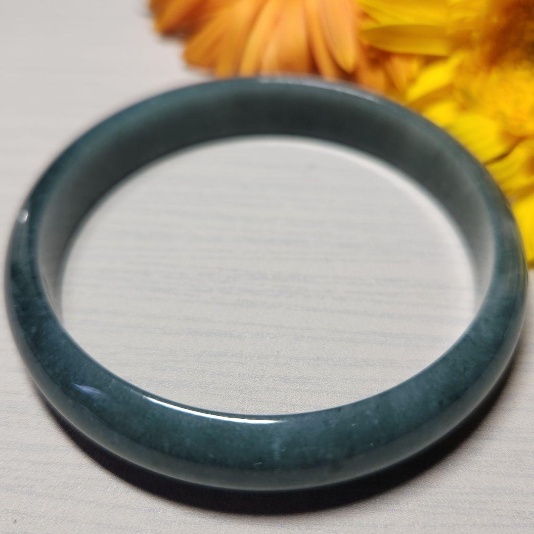 希少！【新品】天然グアテマラ産 青翡翠 バングル ★ お守り