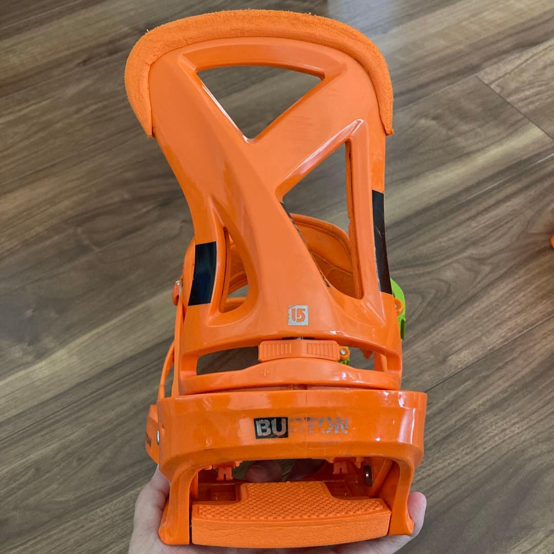 Burton スノーボード ビンディング オレンジ