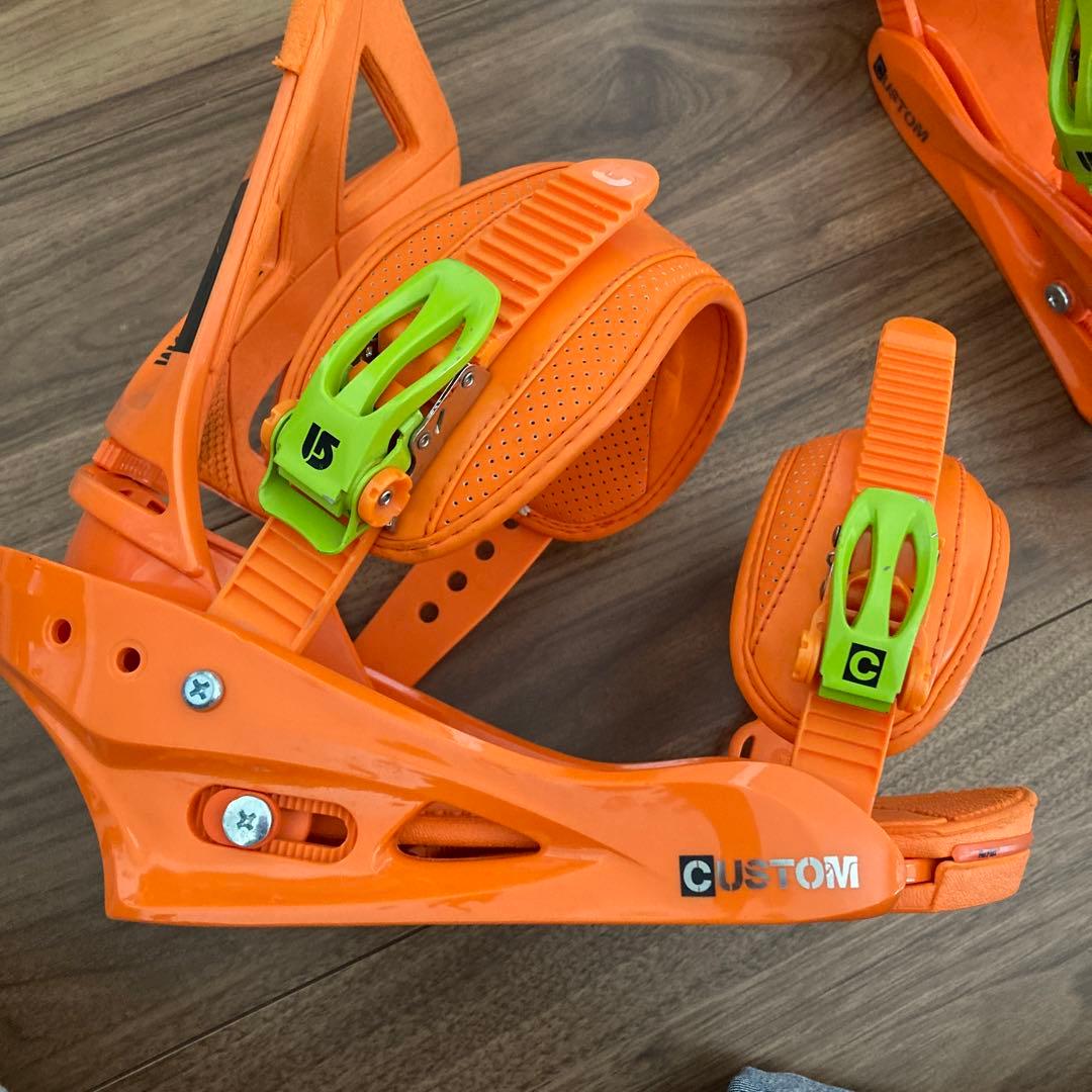 Burton スノーボード ビンディング オレンジ