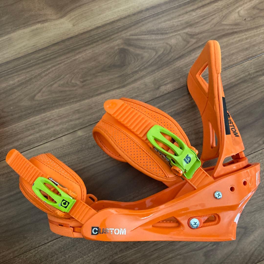 Burton スノーボード ビンディング オレンジ