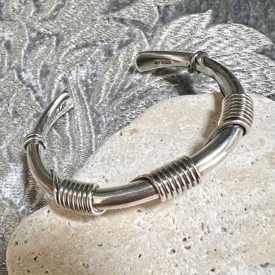 シルバーバングル Albert Lee Navajo - メルカリ