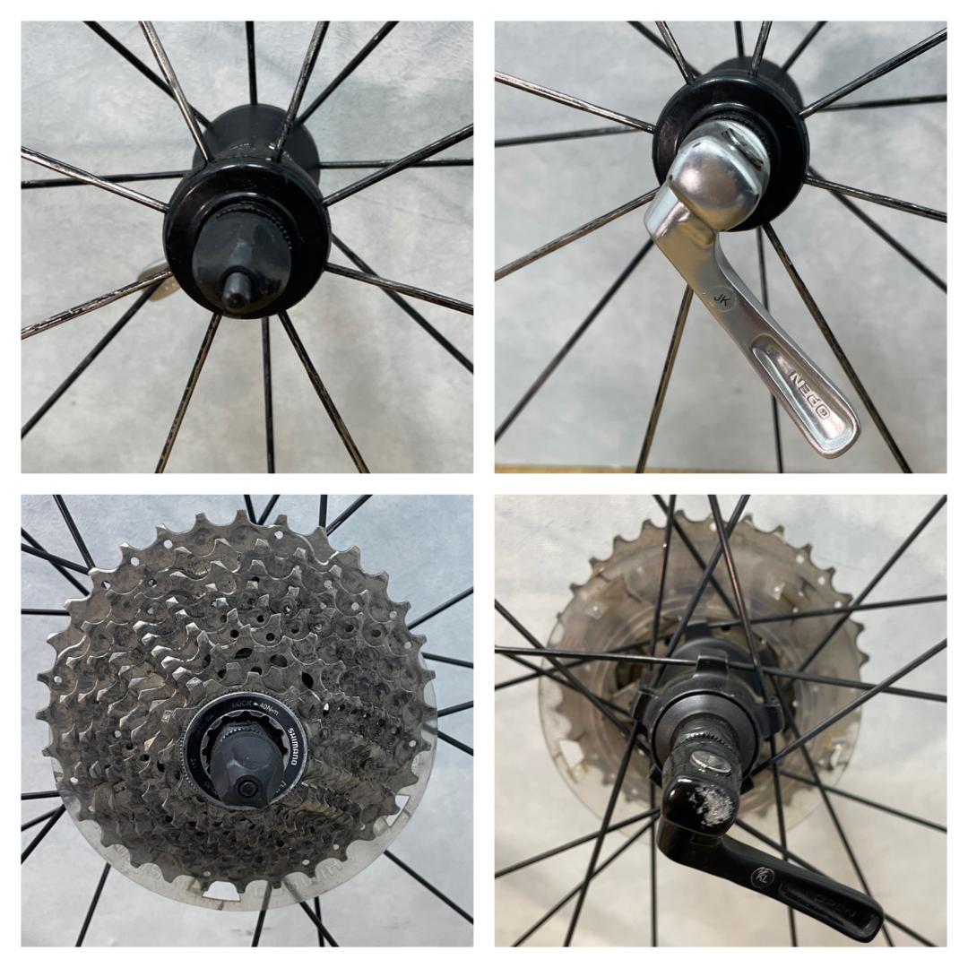 Y♢859 シマノ ホイール前後輪セット WH-RS10 スプロケット付き