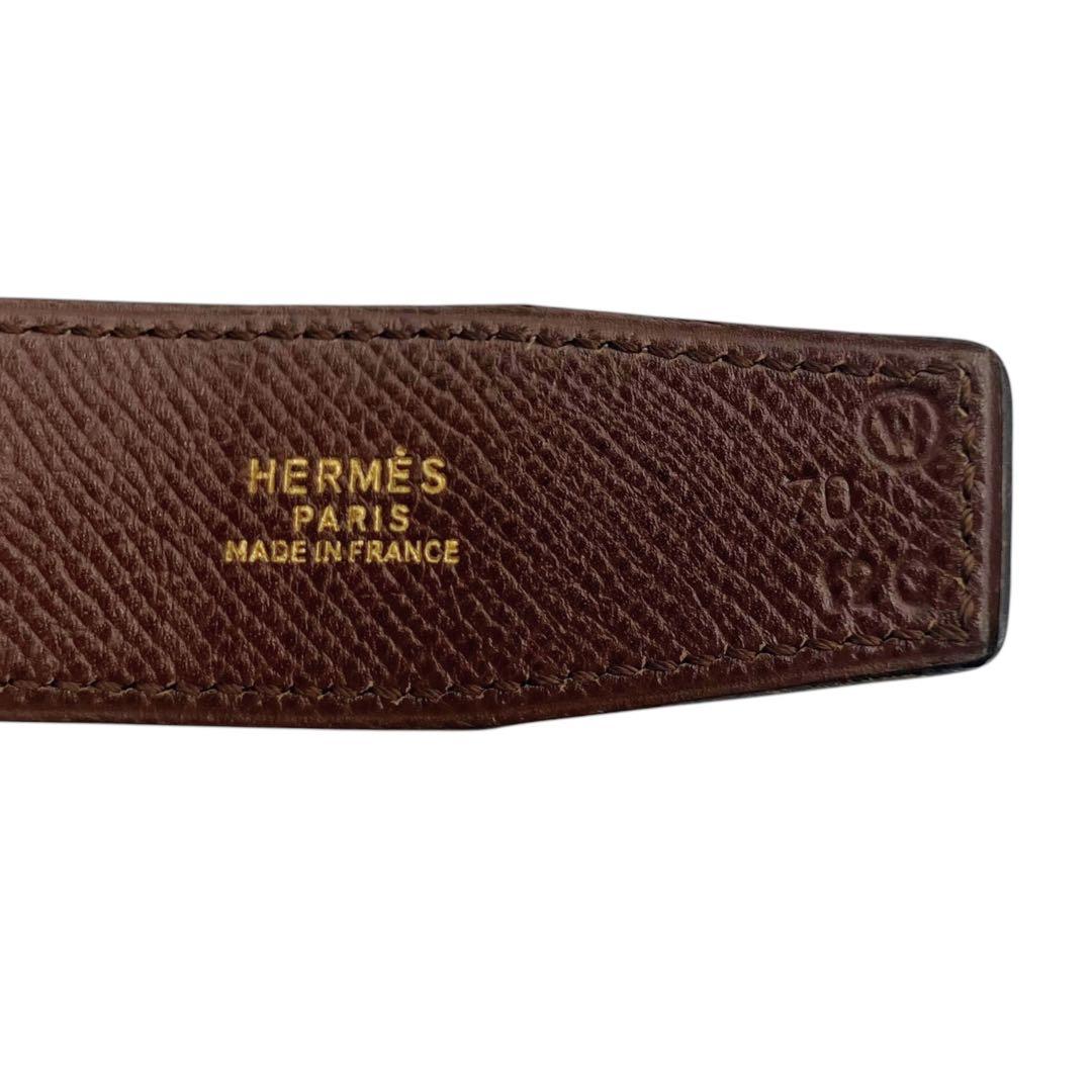⭐️美品⭐️ エルメス ベルト ホースビット 70 ブラウン ゴールド金具