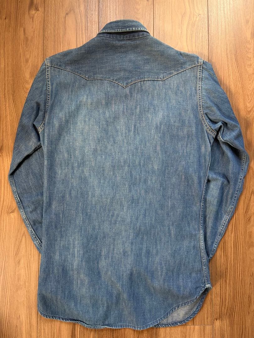 50's wrangler ビンテージ 27MW デニムシャツ ラングラー 初期 - メルカリ