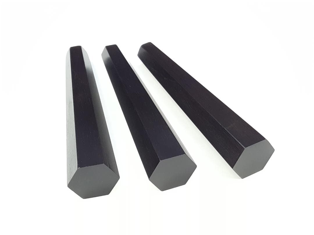 津軽三味線　糸巻き　本黒檀