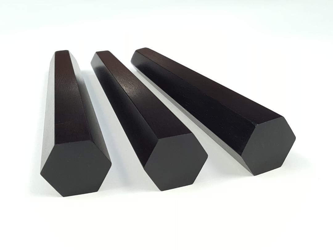 津軽三味線　糸巻き　本黒檀