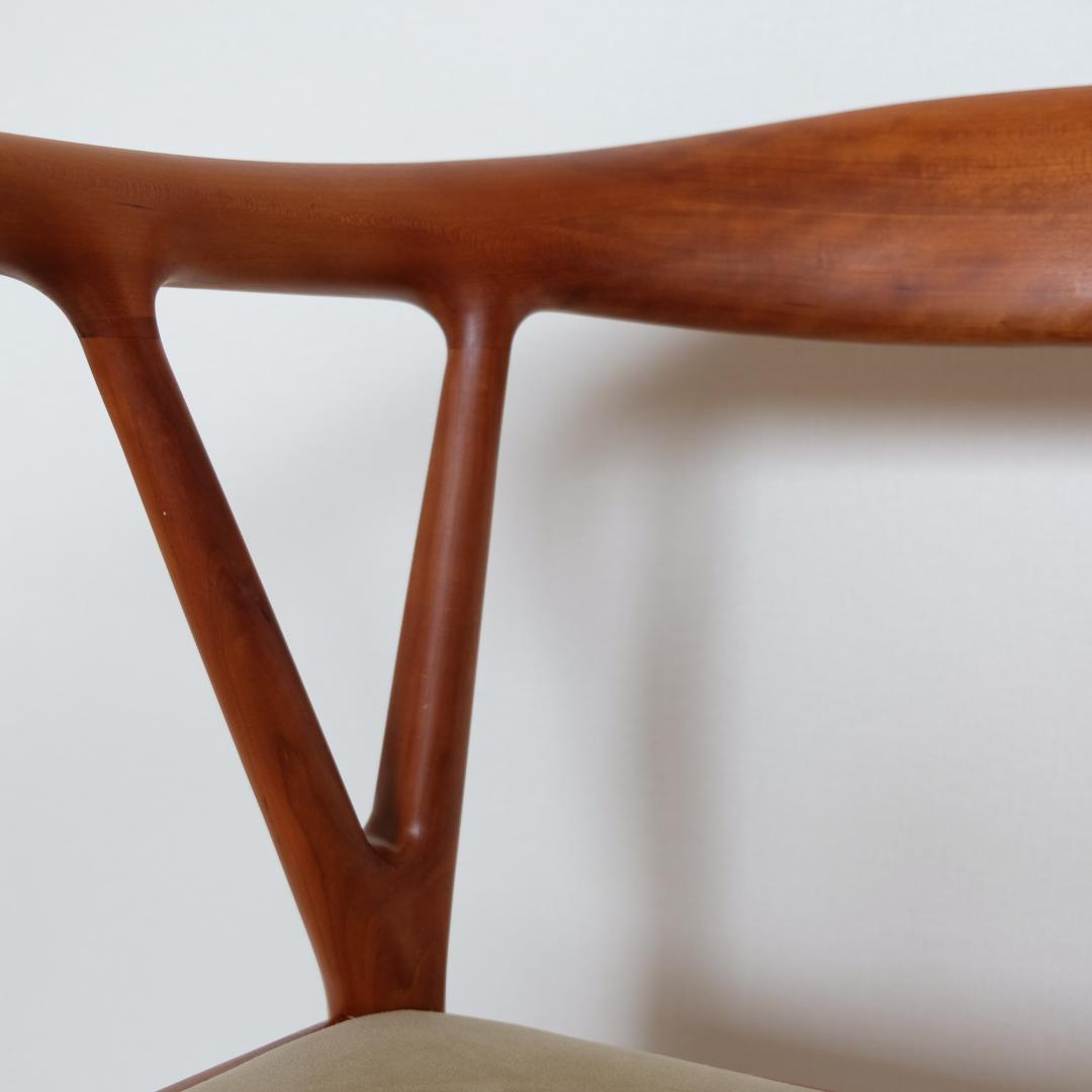 SPS隊長様 【美品｜メンテ済み】Vチェア　家具蔵（KAGURA）　チェリー材①