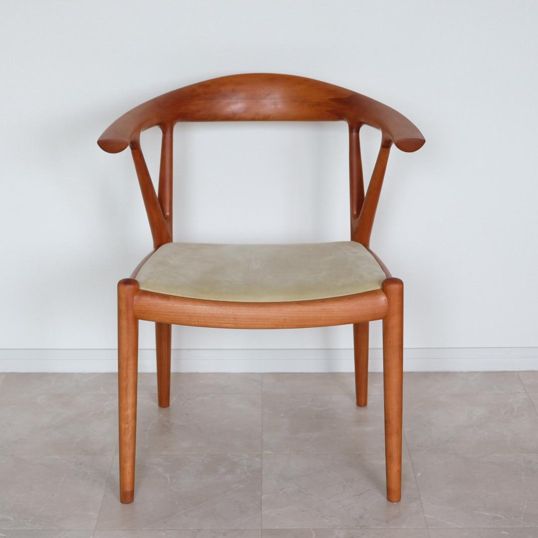 SPS隊長様 【美品｜メンテ済み】Vチェア　家具蔵（KAGURA）　チェリー材①