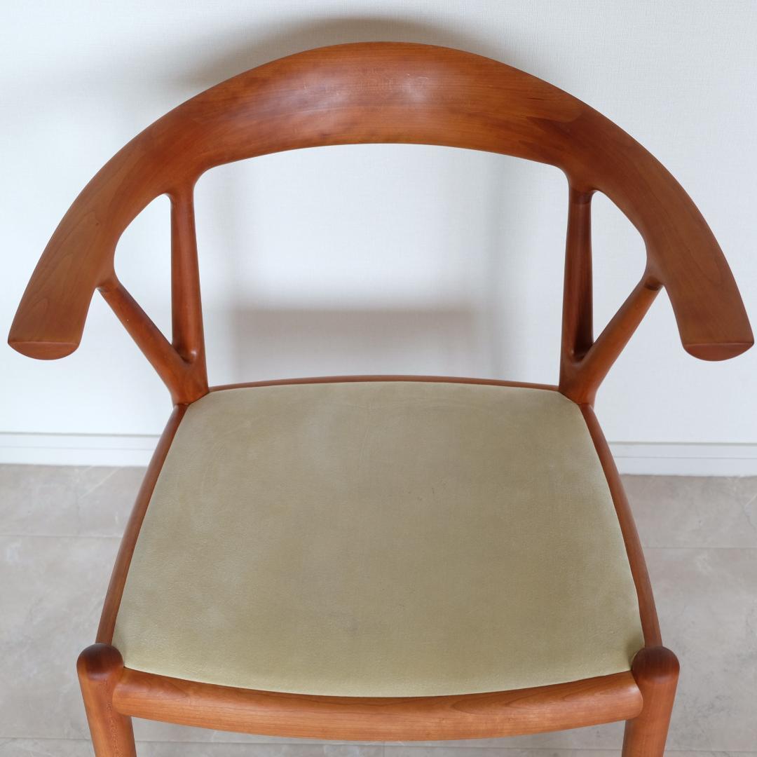 SPS隊長様 【美品｜メンテ済み】Vチェア　家具蔵（KAGURA）　チェリー材①