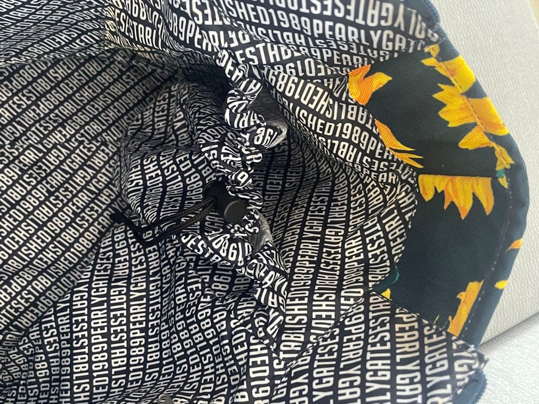 極美品【パーリーゲイツPEARLY GATES】ひまわり ロッカーバッグnavy