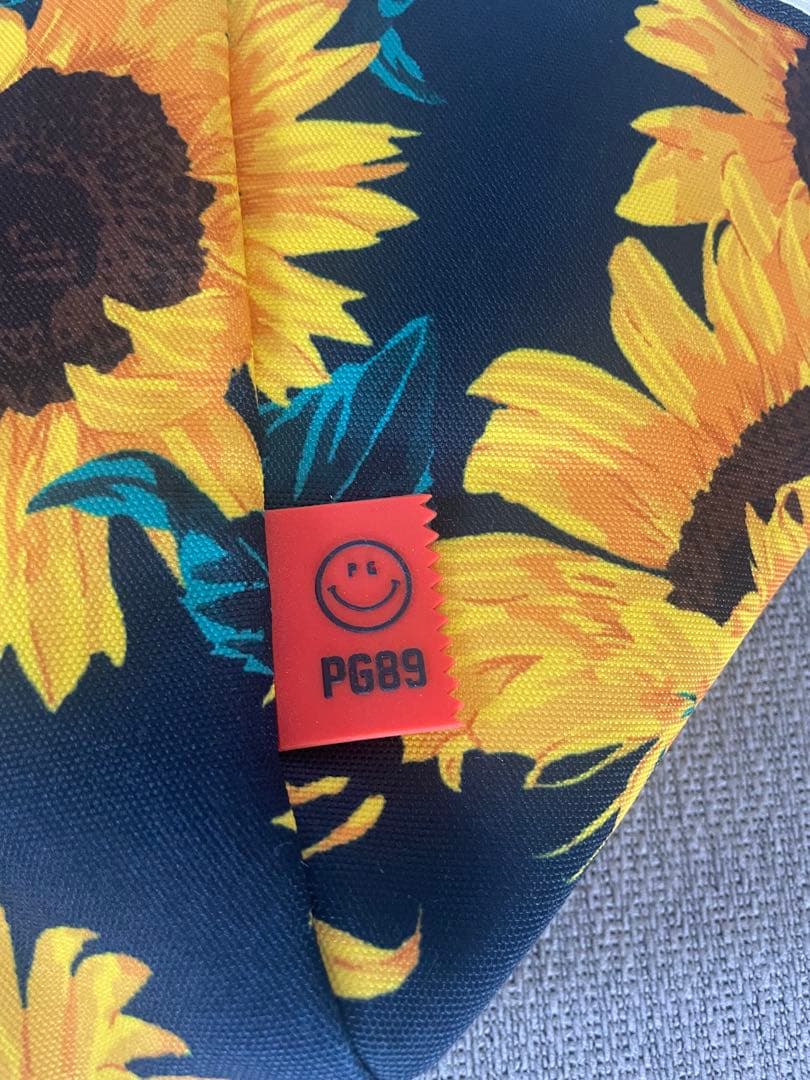 極美品【パーリーゲイツPEARLY GATES】ひまわり ロッカーバッグnavy