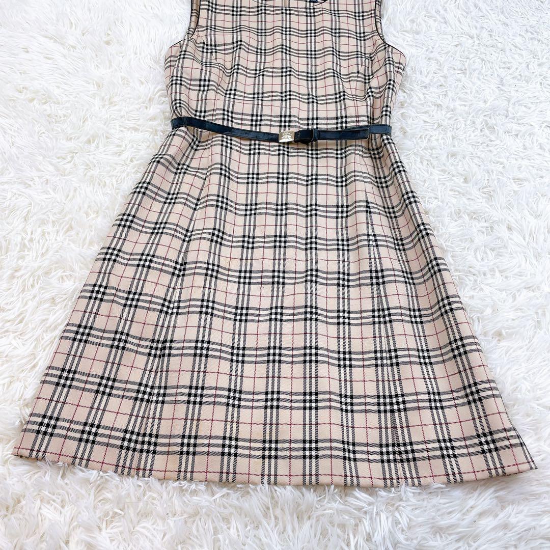 BURBERRY ノースリーブ　ワンピース ノバチェック 160A ベルト