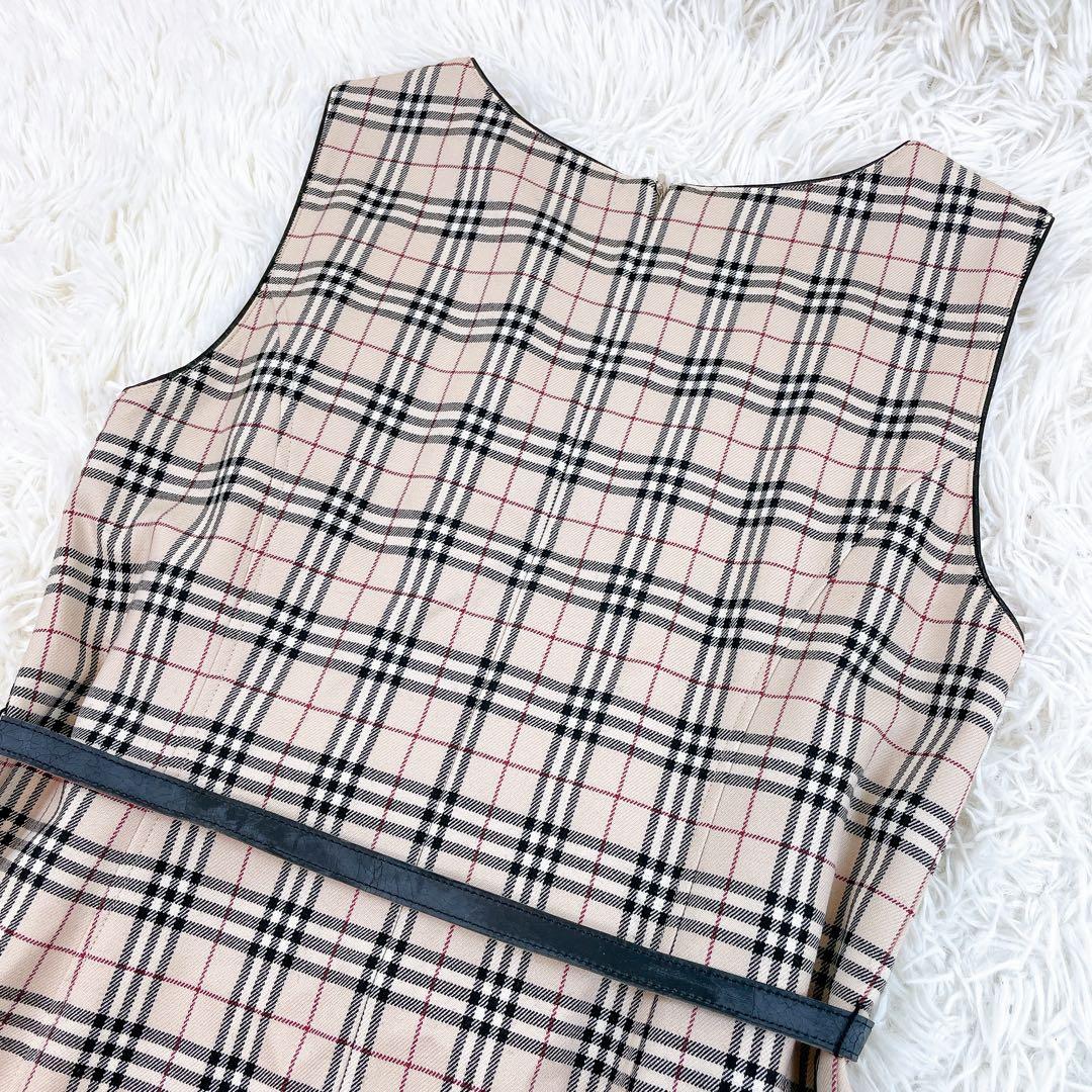 BURBERRY ノースリーブ　ワンピース ノバチェック 160A ベルト