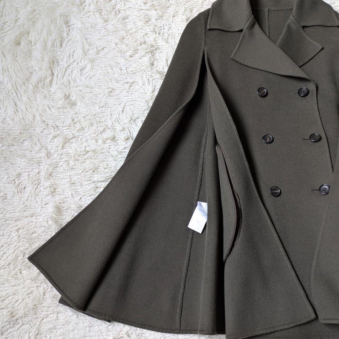 23区　R（アール）ロロピアーナ　ダブルブレストケープコート　サイズ36