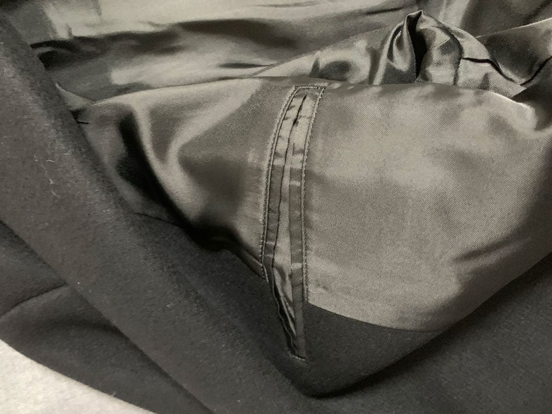 値下OK メゾンスペシャル super140s メルトンチェスターコート 黒 2