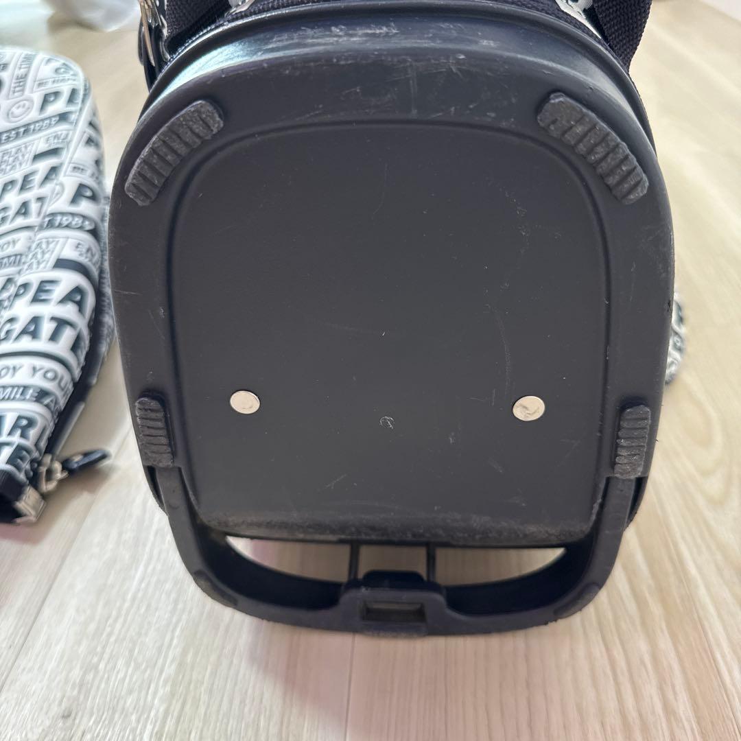 パーリーゲイツ　キャディバッグ　スタンド式　軽量　総柄　白　ホワイト　完売品