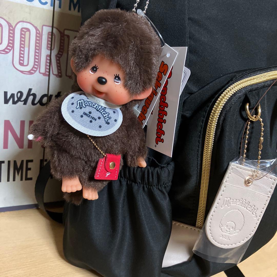 モンチッチリュック コラボ モンチッチ本体と洋服コーデ付き（新品タグ付き）