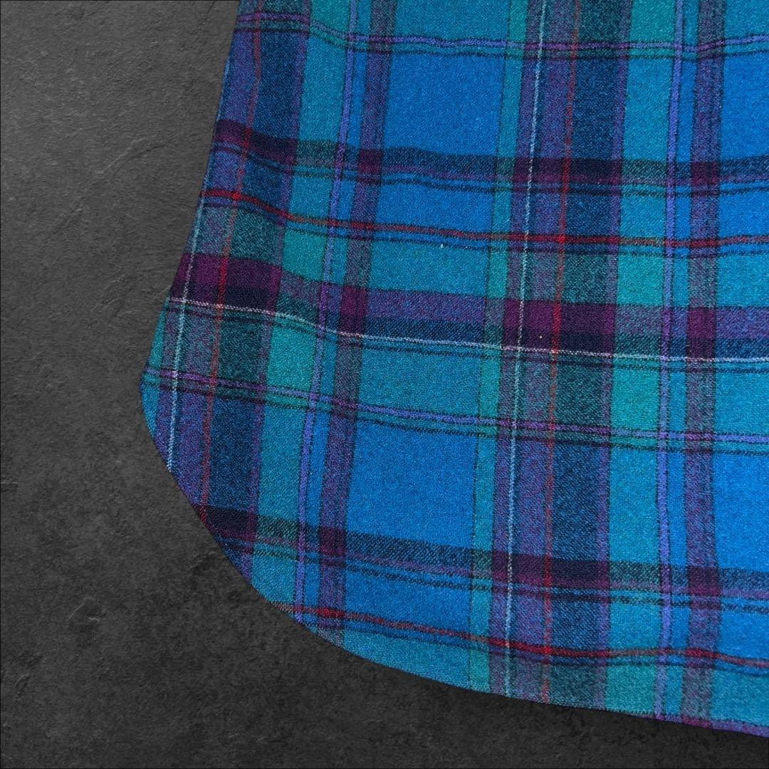 90sUSA製PENDLETON ウールシャツ ネルシャツ チェック ネイティブ